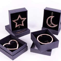 Great Lengths Haarspangen mit Herz, Sonne, Mond & Stern